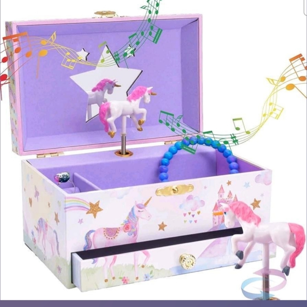 Musical Unicorn Jewelry Box/Bracelt/Necklace